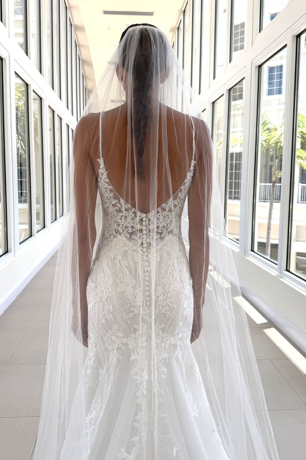 Maggie Sottero Lina with Veil and Overskirt 11