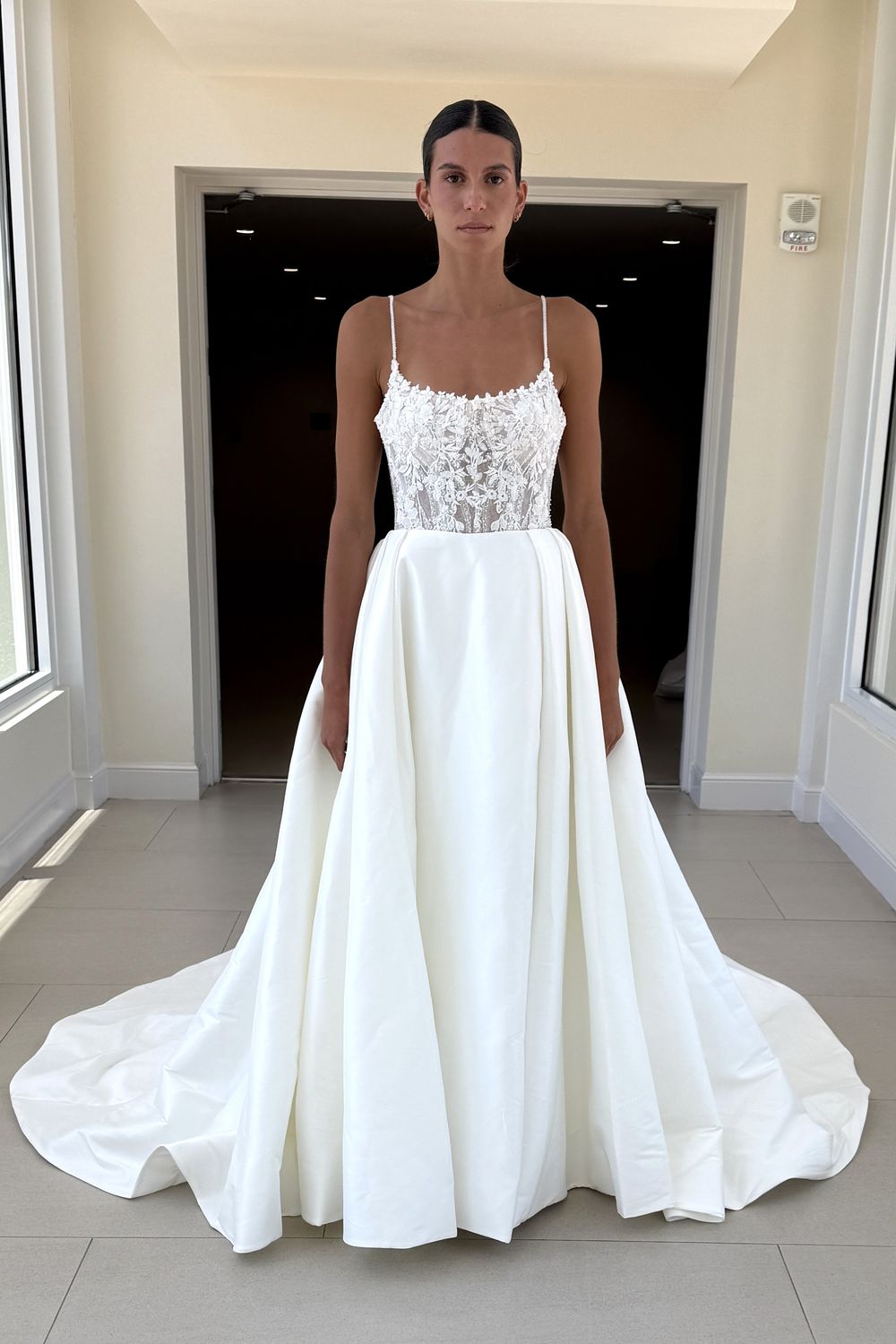 Maggie Sottero Lina with Veil and Overskirt 9
