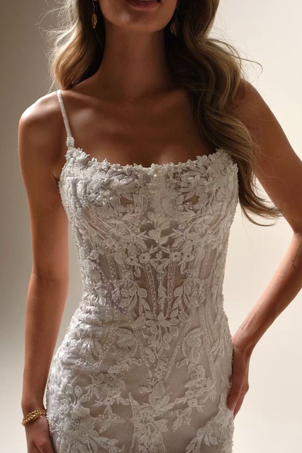 Maggie Sottero Lina with Veil and Overskirt 2