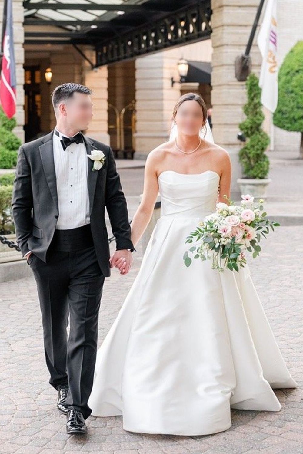 Anne Barge Heart and Soul gown with Bisous Bow and veil 1