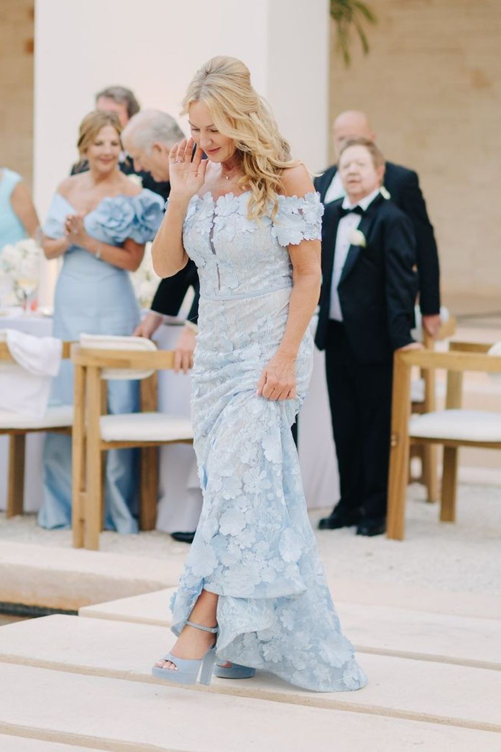 Daymor Couture Light Blue Lace 1