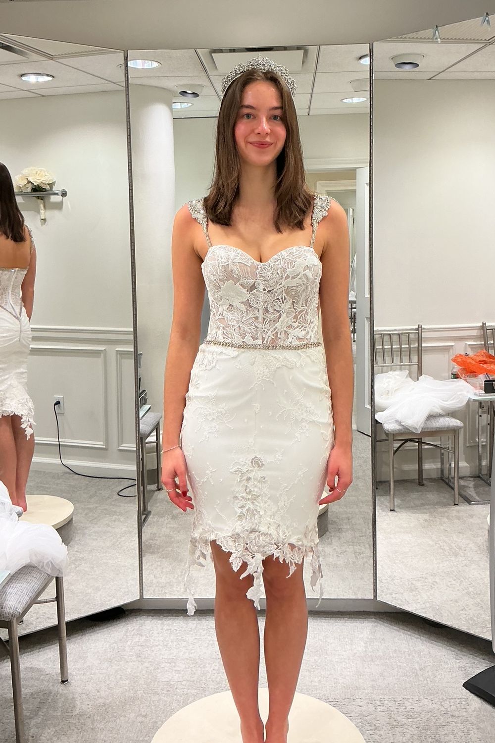 Netta BenShabu Custom  with 2 Skirts, Veil & Crown 9