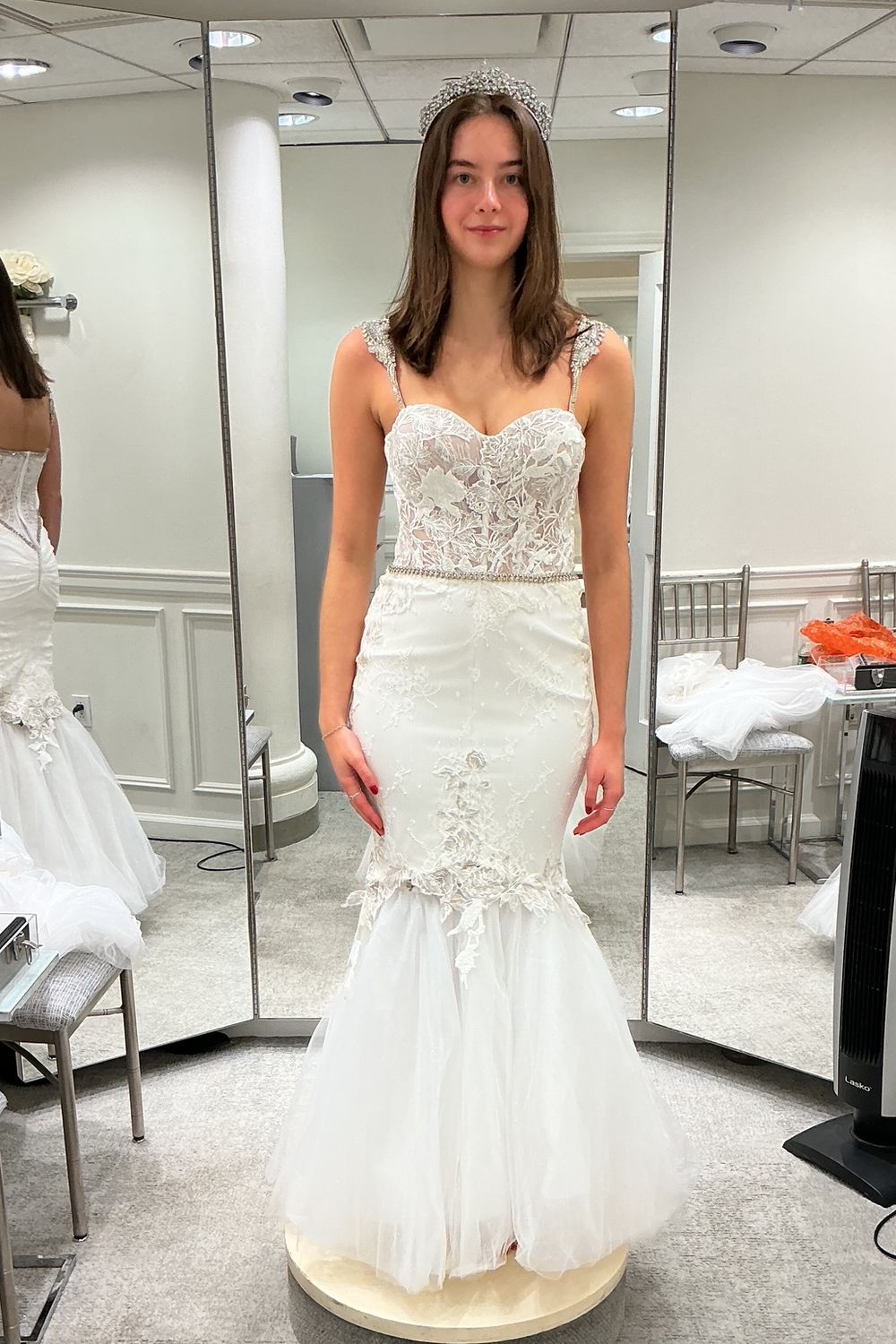 Netta BenShabu Custom  with 2 Skirts, Veil & Crown 7