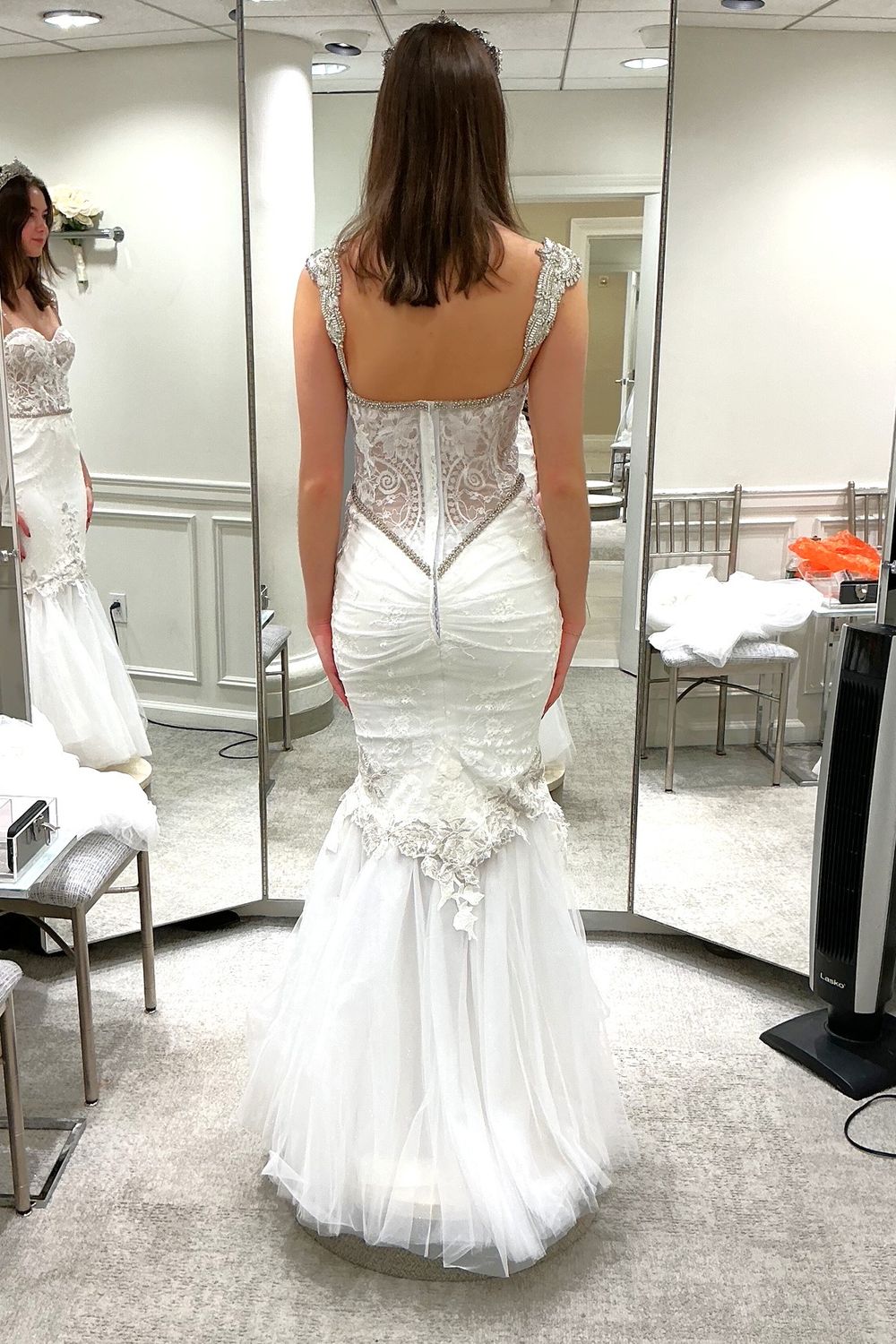 Netta BenShabu Custom  with 2 Skirts, Veil & Crown 11