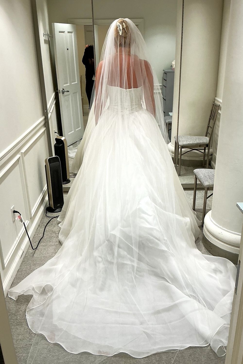 Tony Ward Couture Ballgown Dress with Veil and Corset 11