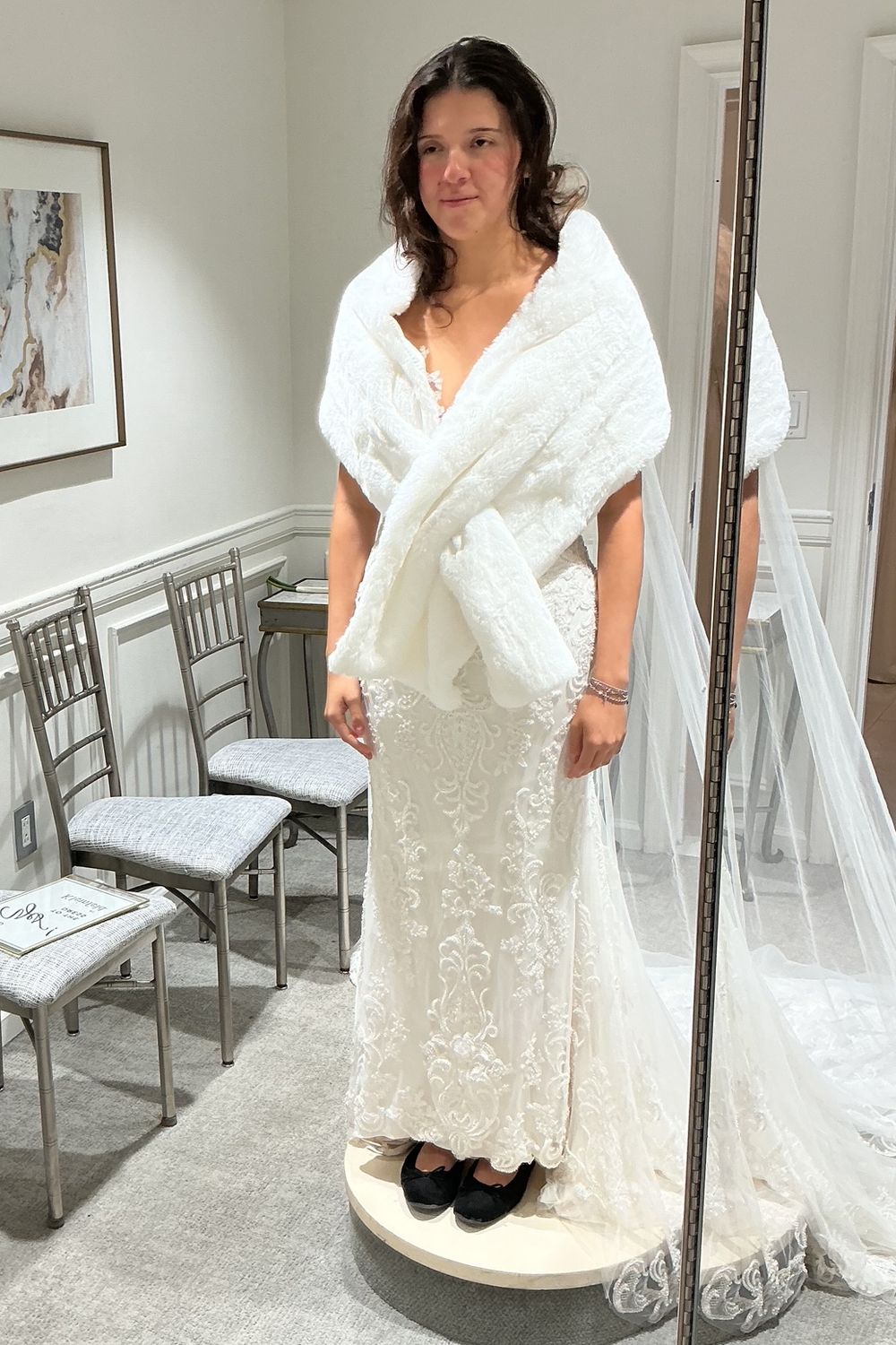 Justin Alexander 190 with Shawl and Cape 7
