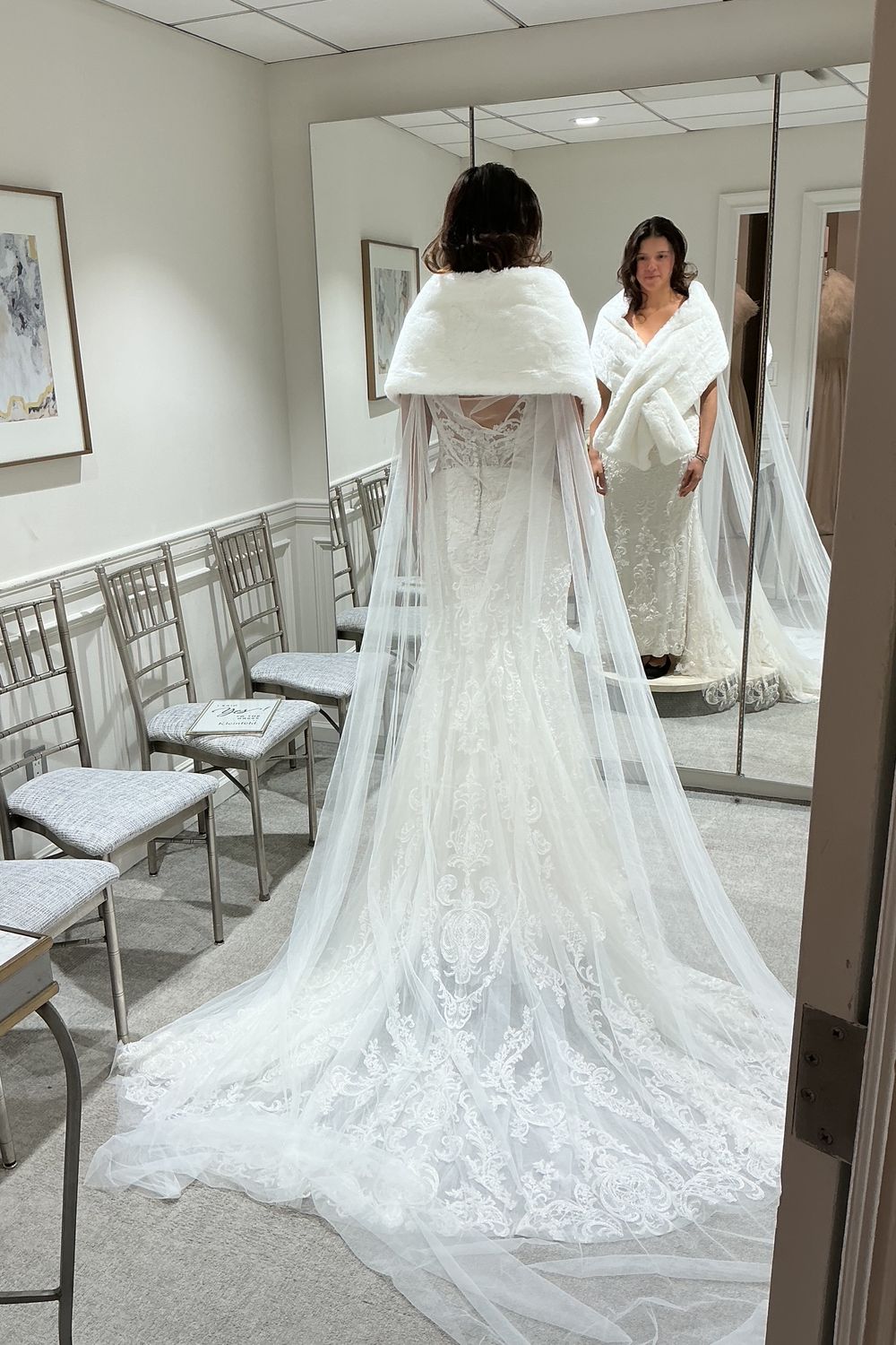 Justin Alexander 190 with Shawl and Cape 8