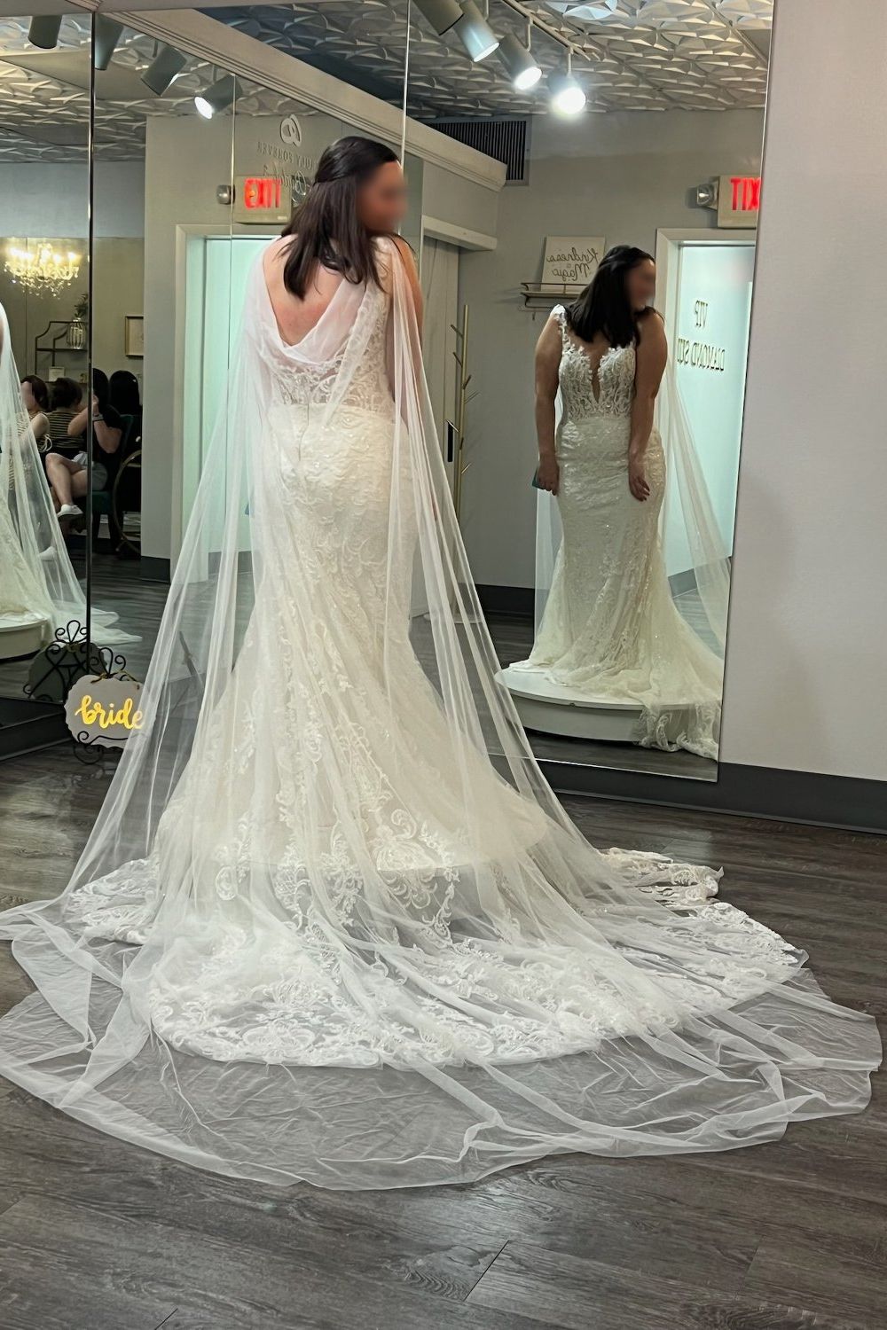 Justin Alexander 190 with Shawl and Cape 2