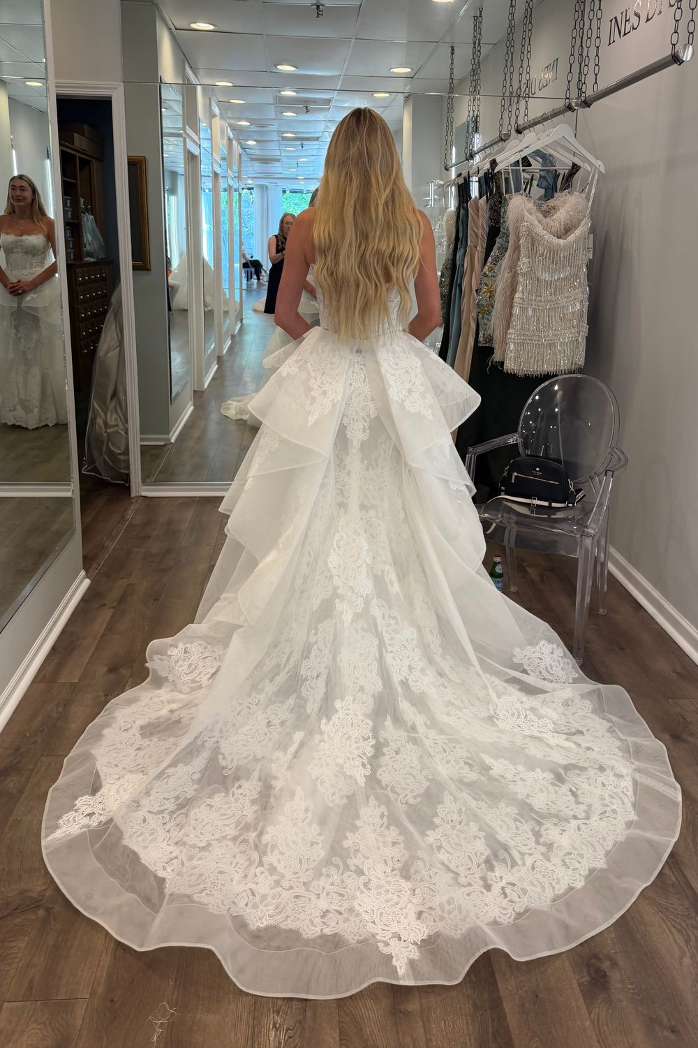 Monique Lhuillier Luck ML with custom love story bodice 0