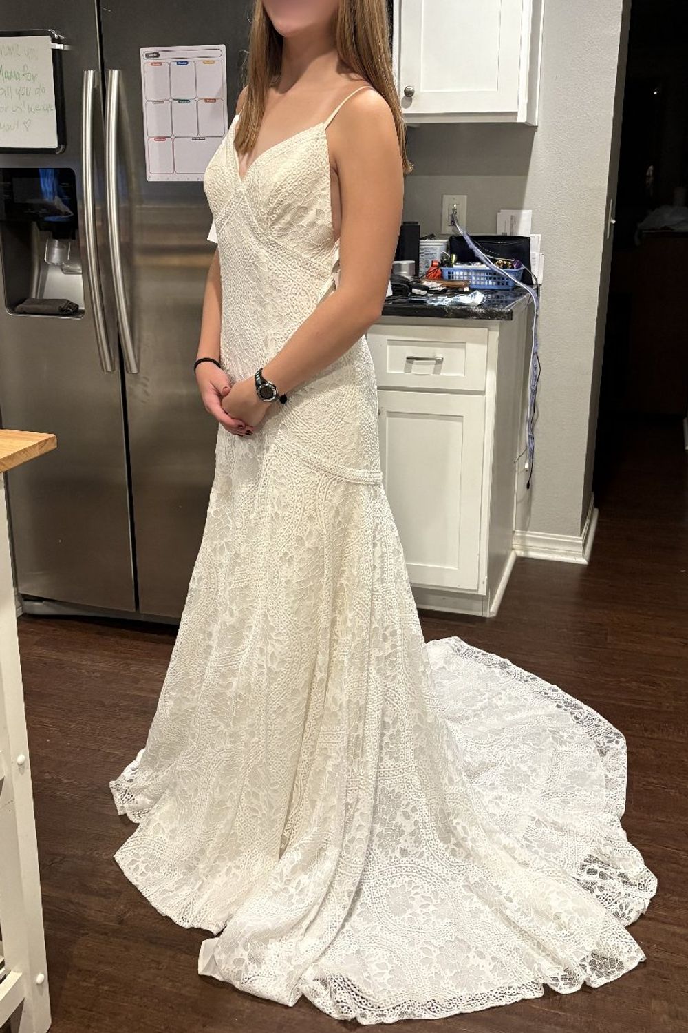 David's Bridal Low-Back Soft Lace  0