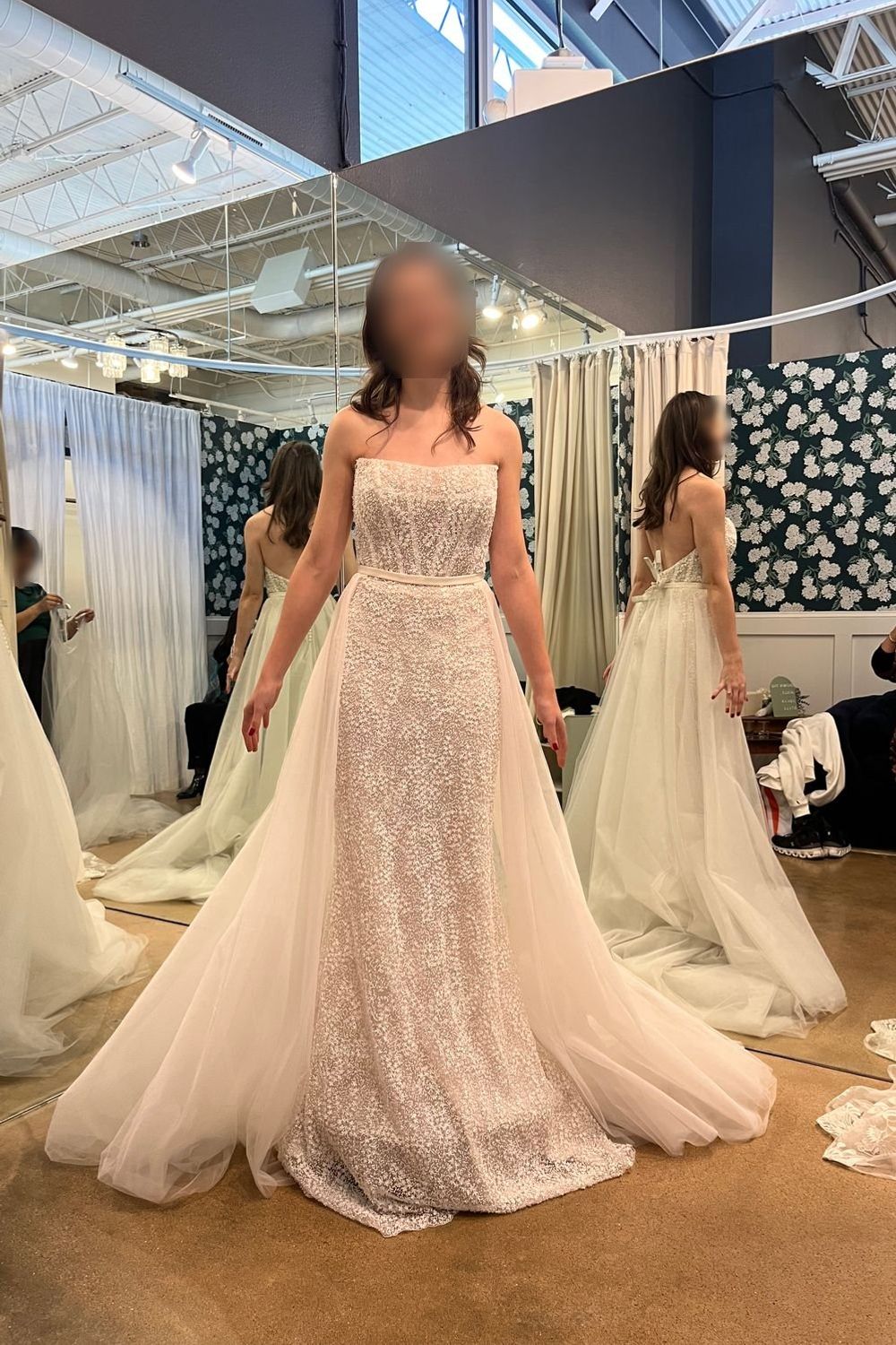 Vagabond Bridal  Marble with Emerson Overskirt 0