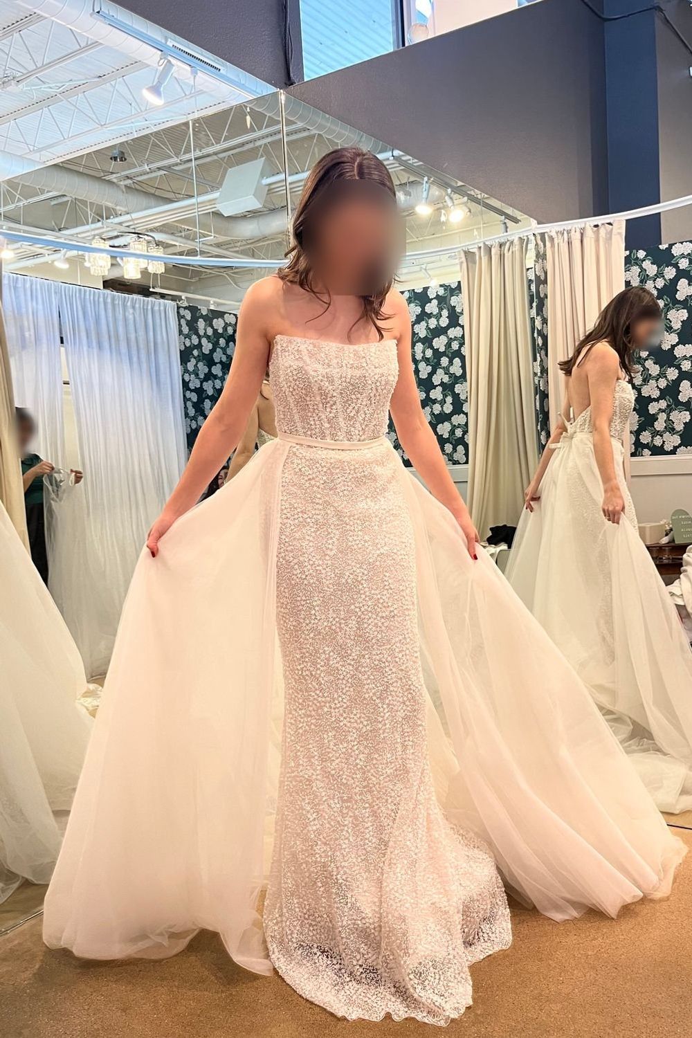 Vagabond Bridal  Marble with Emerson Overskirt 1