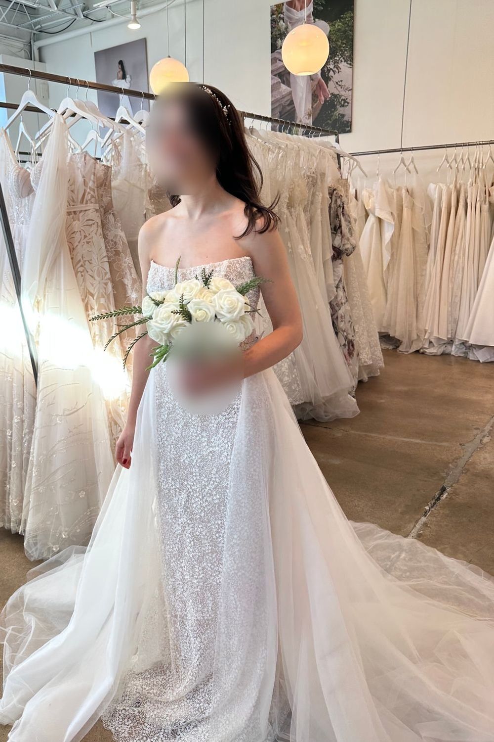 Vagabond Bridal  Marble with Emerson Overskirt 3