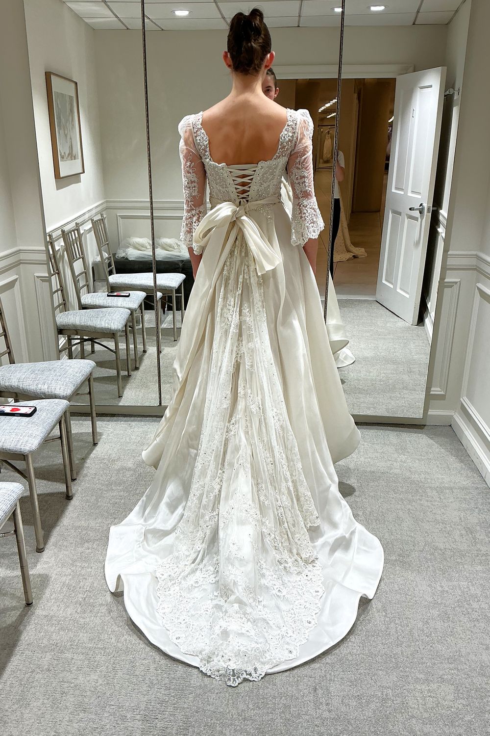 Pnina Tornai Custom Ballgown with Veil 11