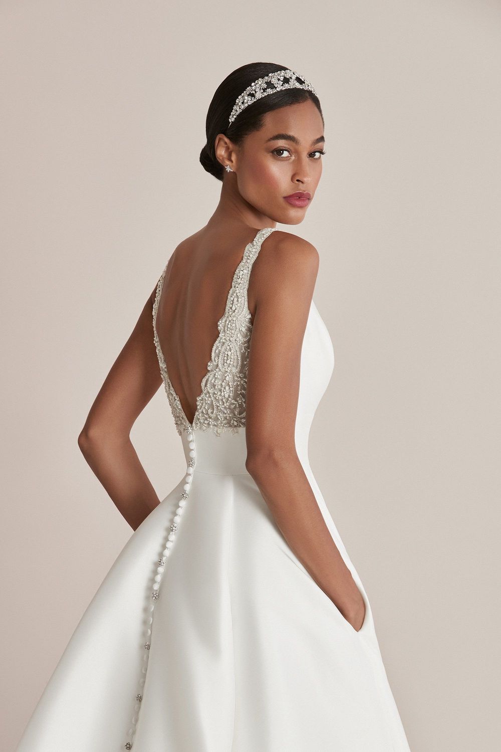 Justin Alexander Mikado ball gown 2