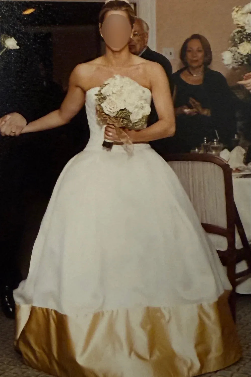 Vera Wang STRAPLESS BALLROOM Silk Organza Gown 4
