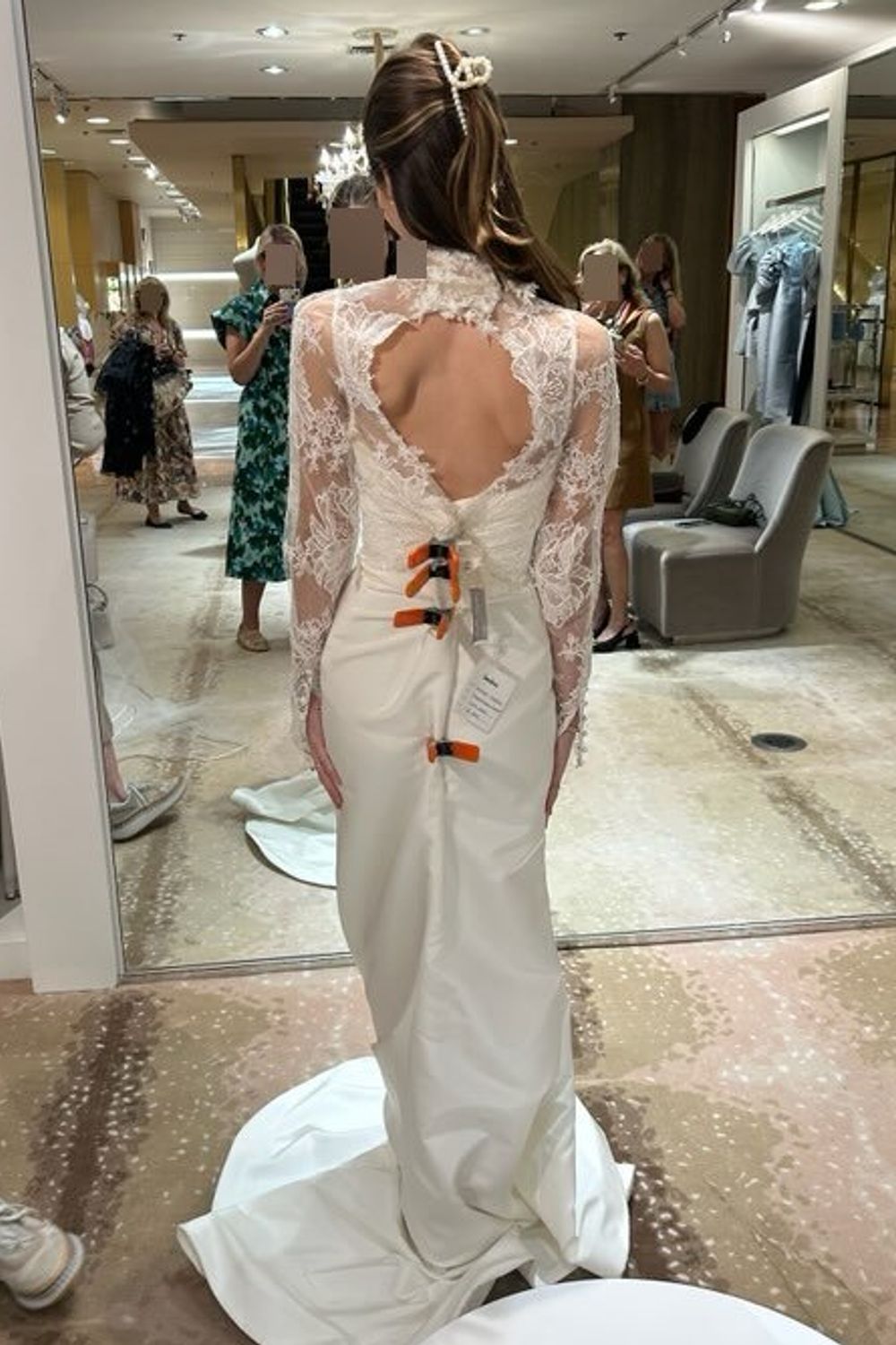 Sareh Nouri Blue Moon Dress with Veil and Jacket 7