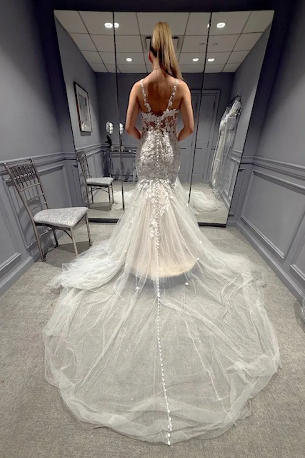Allure Bridals Custom Fit and Flare with Veil 11
