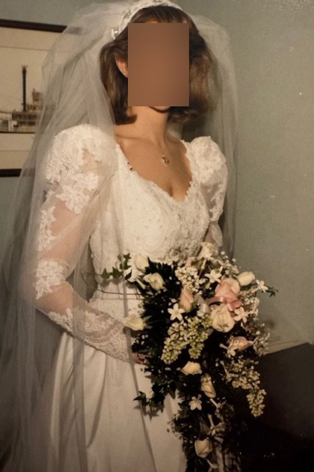 Ursula D Vintage Custom Dress with Veil 10