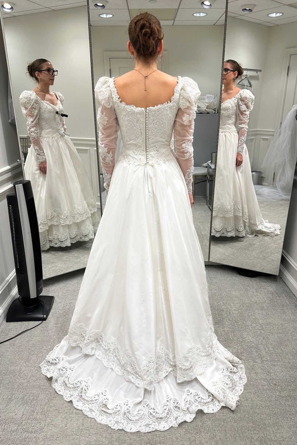 Ursula D Vintage Custom Dress with Veil 2