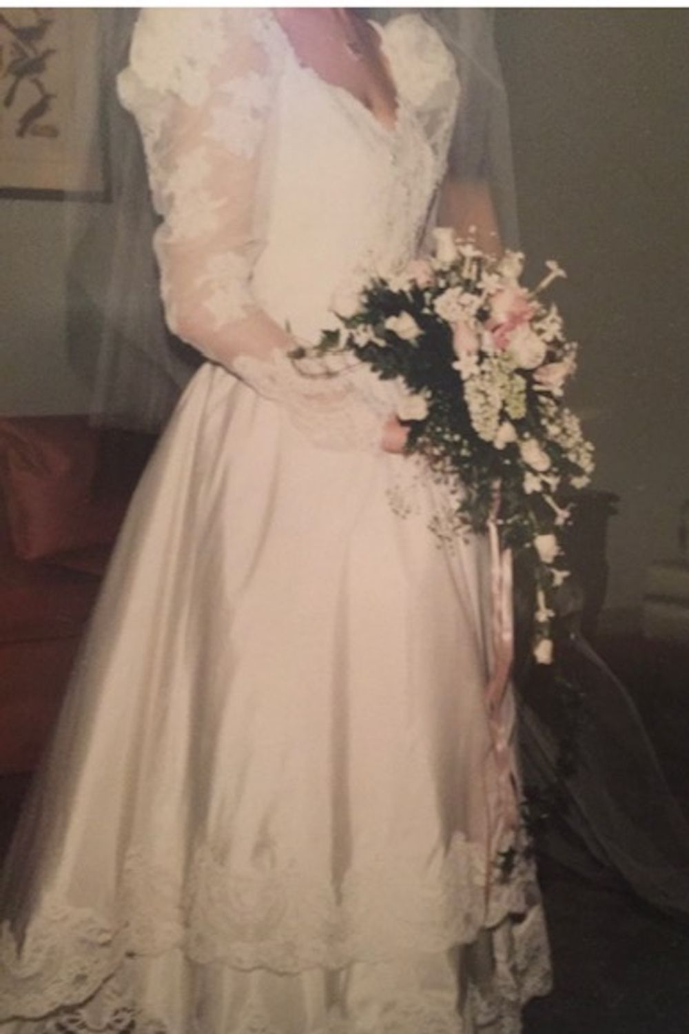 Ursula D Vintage Custom Dress with Veil 0