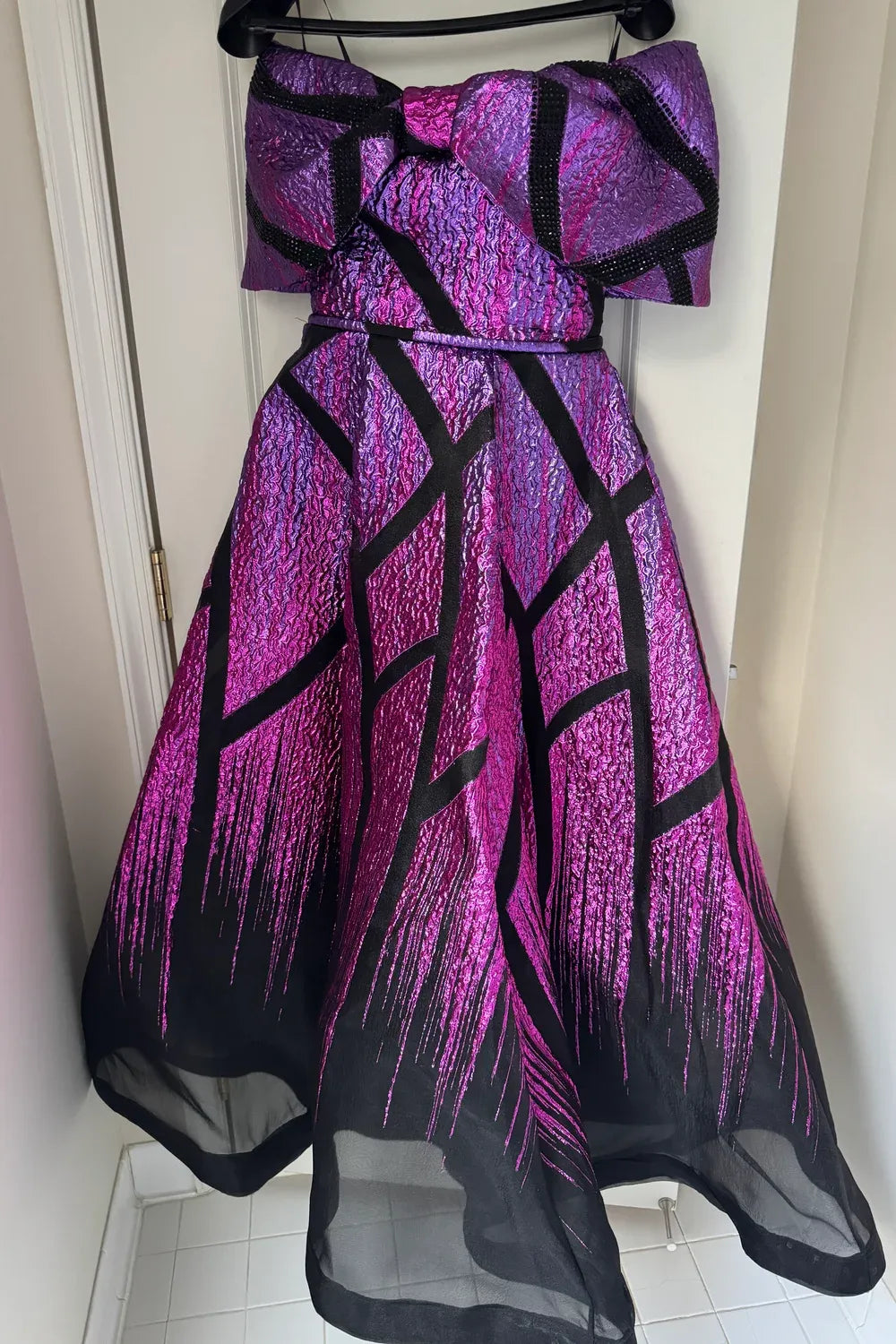 Macktak  Evening Dress – pink, Black Purple 0
