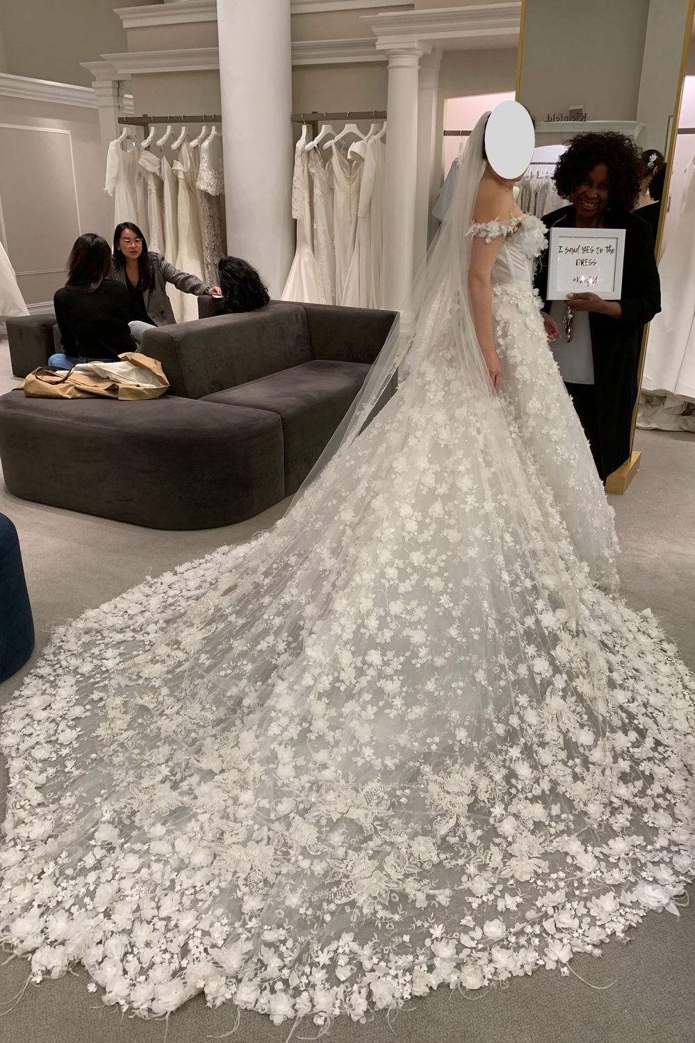 Never Worn Pnina Tornai 4702 with Veil Wedding Dress