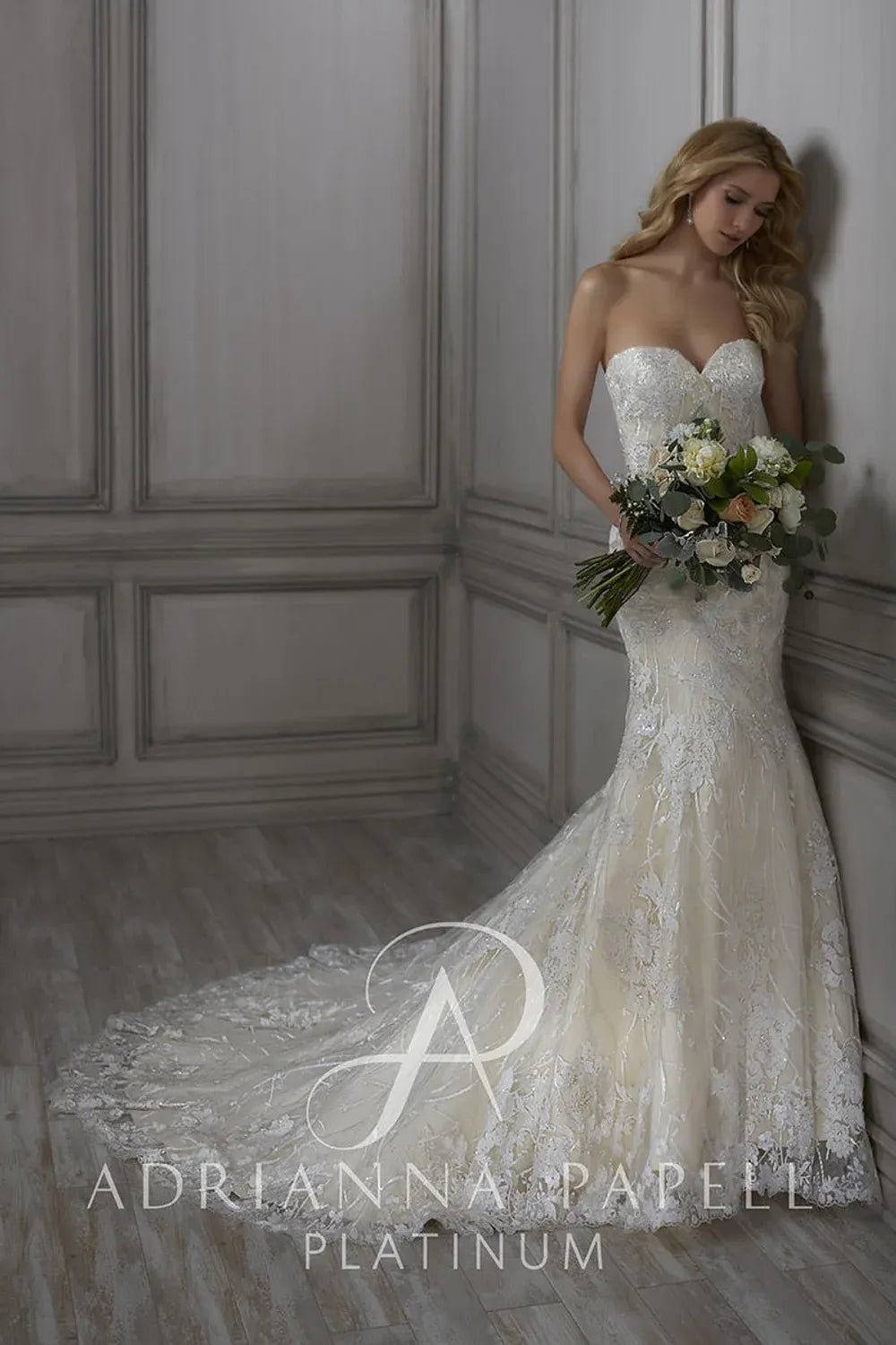 Adrianna Papell 31063 with Veil 2