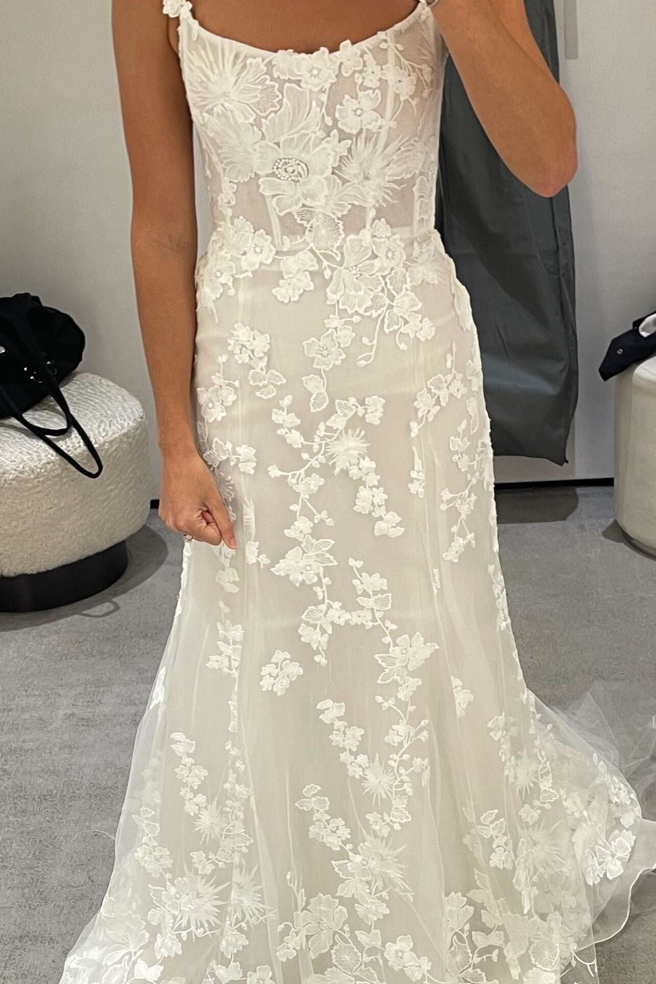Monique Lhuillier Monique Lhuillier 'Mae' Gown – Custom Altered 1