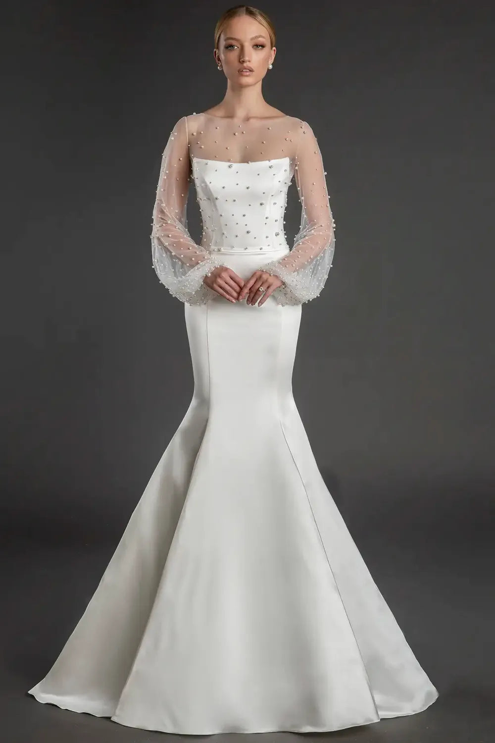 Love by Pnina Tornai 14911 with Overlay Top, Veil, and Headpiece 0