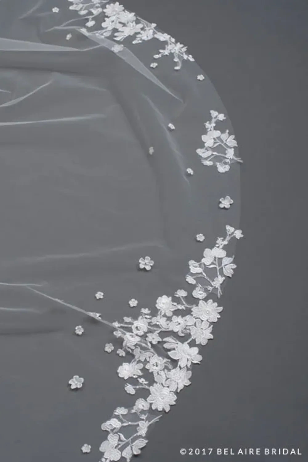 Randy Fenoli Farrah with Veil (Bel Aire Bridal Veil V7440C) 4