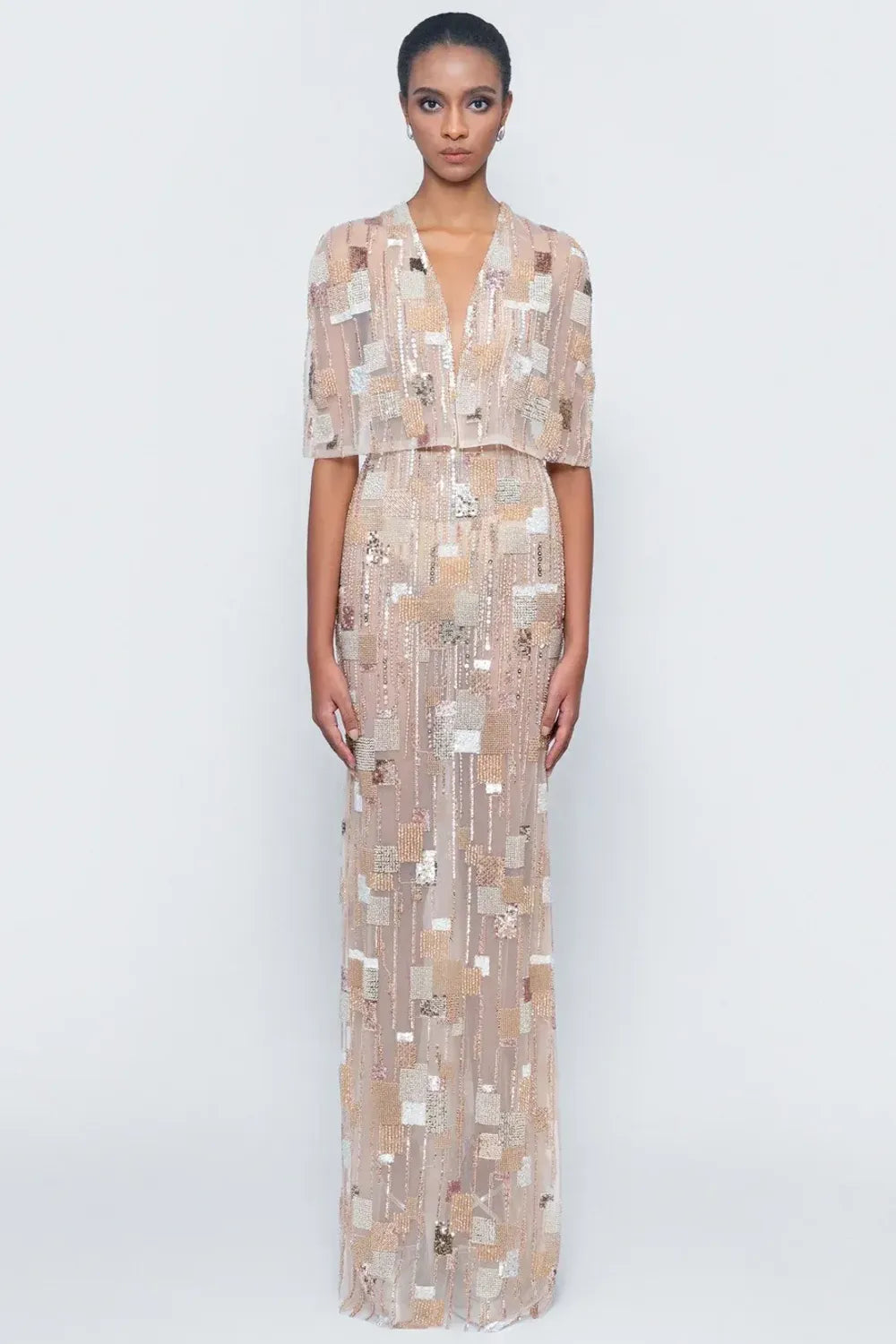 Tonyy Freeze Poncho Long Gown  5