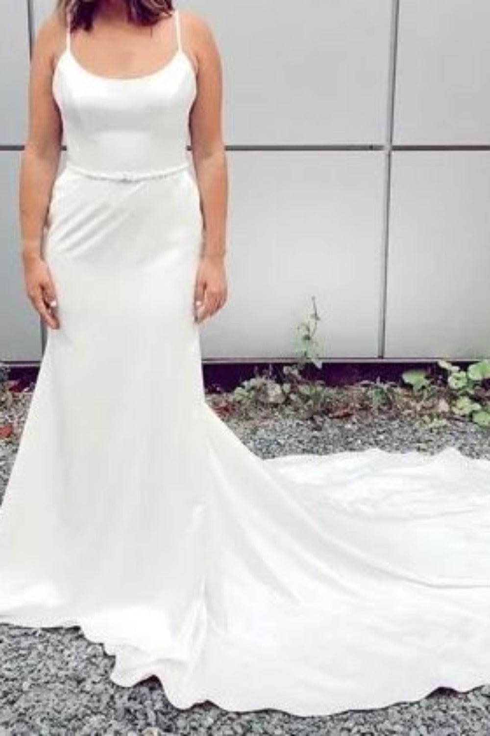Paloma Blanca-Satin Wedding Dress Style #4914 -7