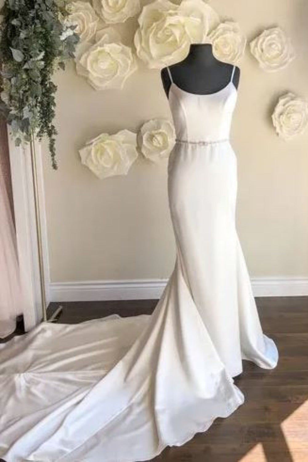 Paloma Blanca-Satin Wedding Dress Style #4914 -5