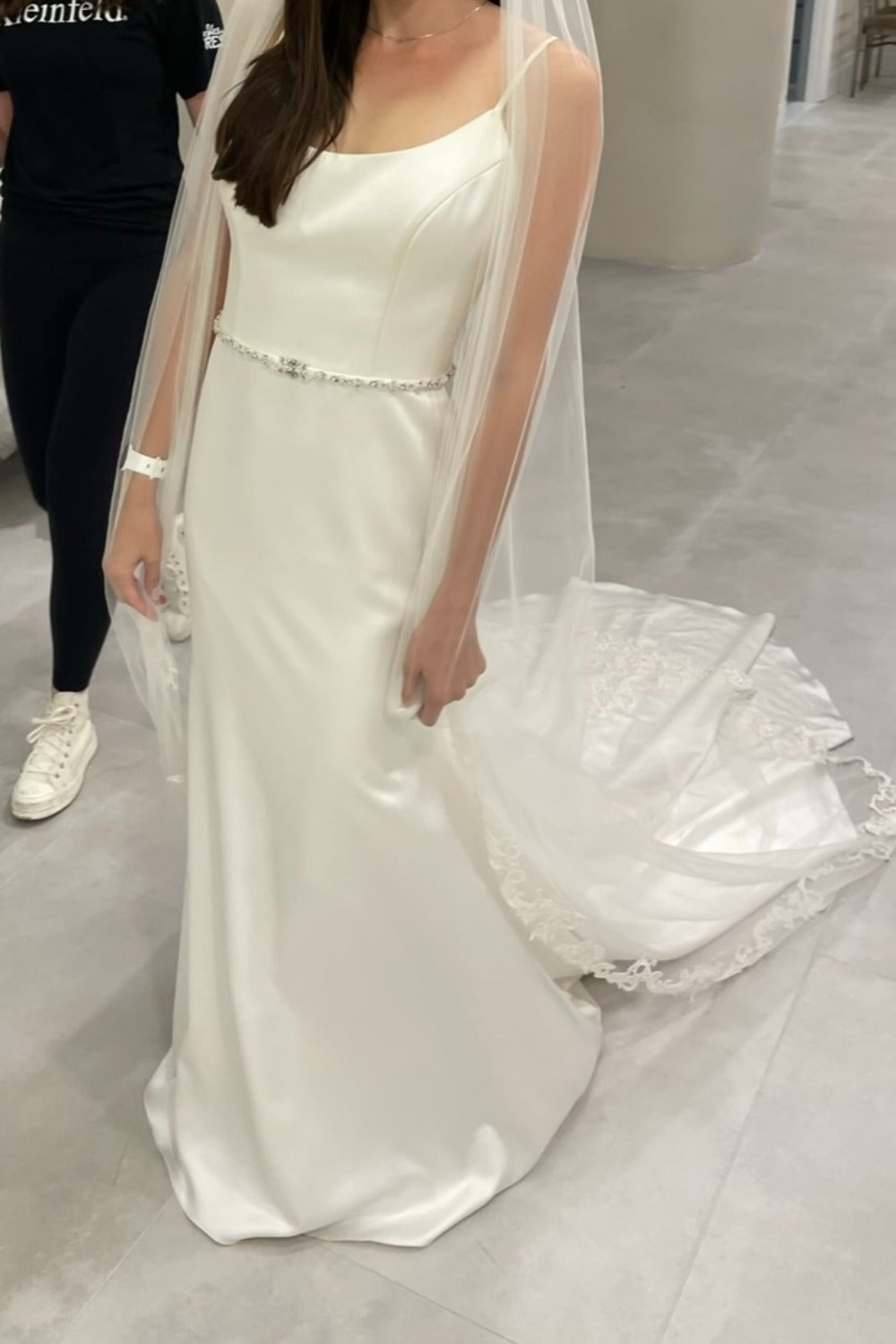 Paloma Blanca-Satin Wedding Dress Style #4914 -0