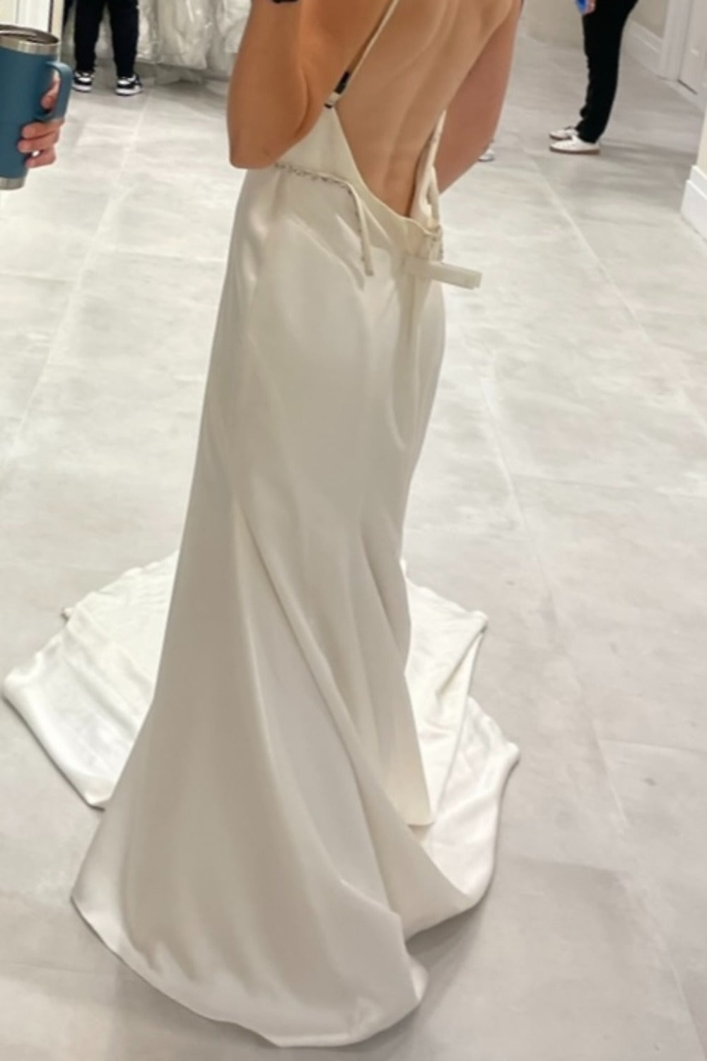 Paloma Blanca-Satin Wedding Dress Style #4914 -3