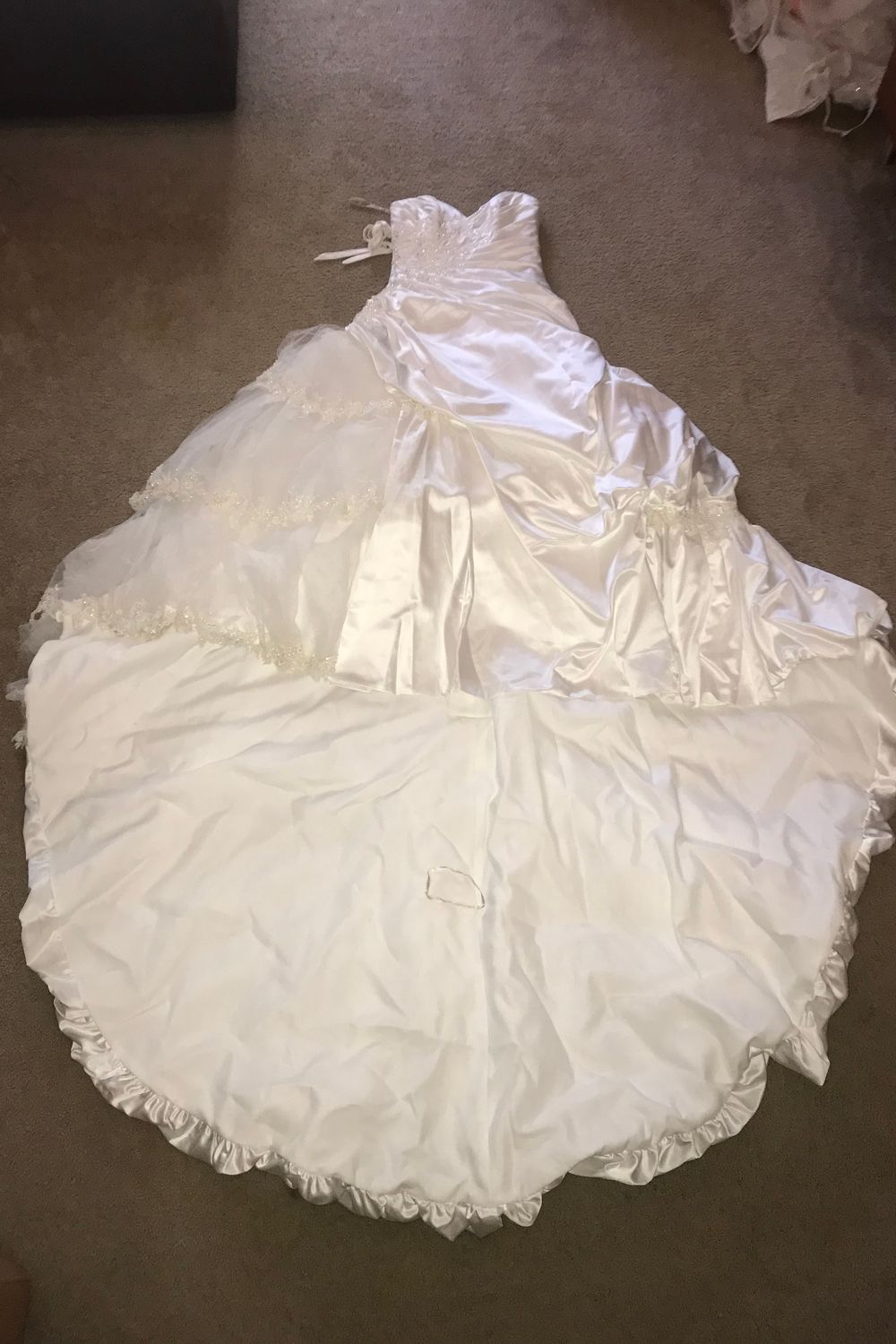 Maggie Sottero White Strapless wedding gown 3