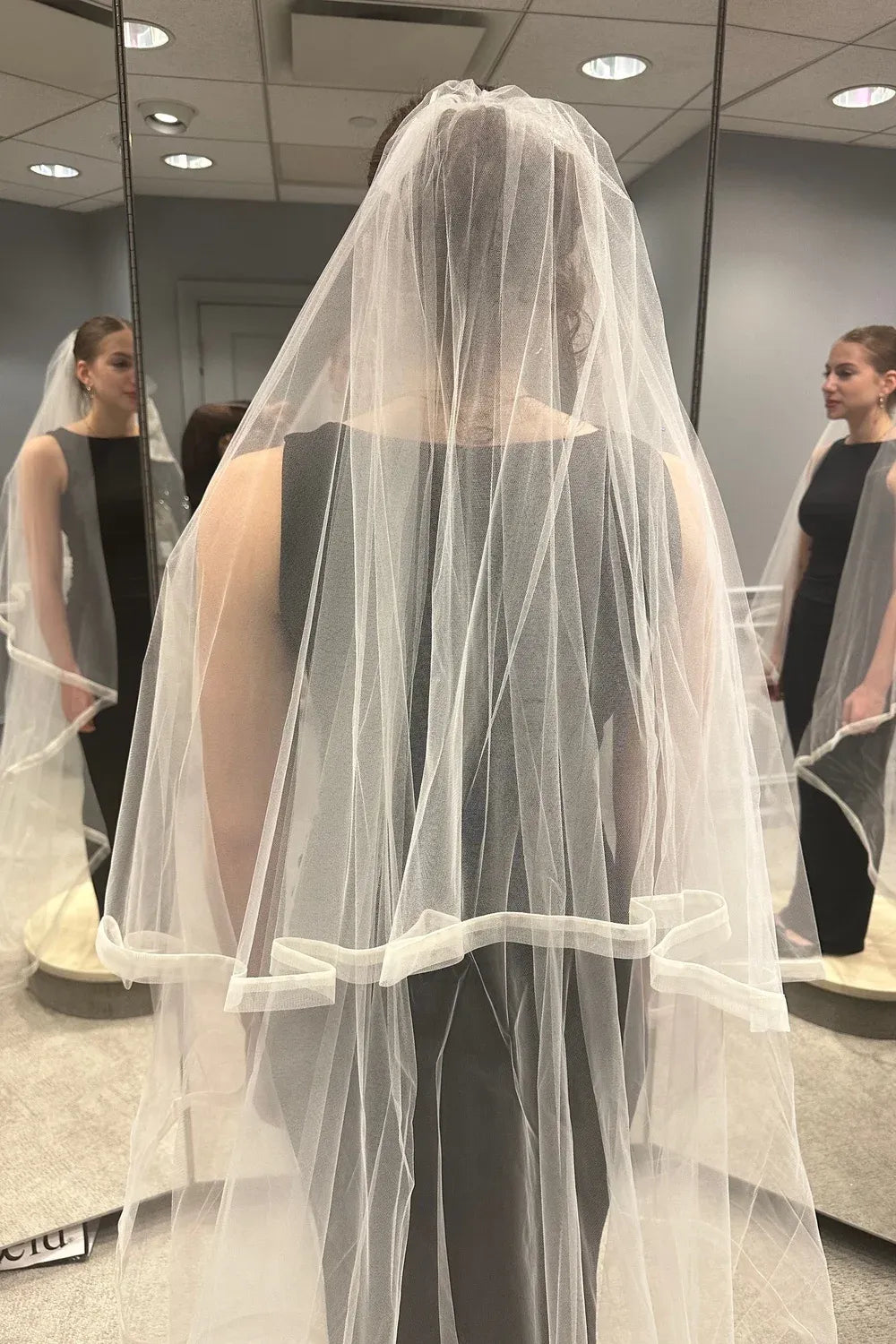 Lazaro 3400 with Veil and Necklace 7