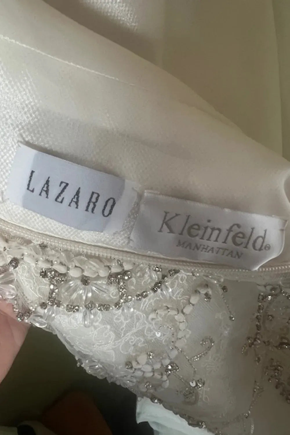 Lazaro 3400 with Veil and Necklace 5