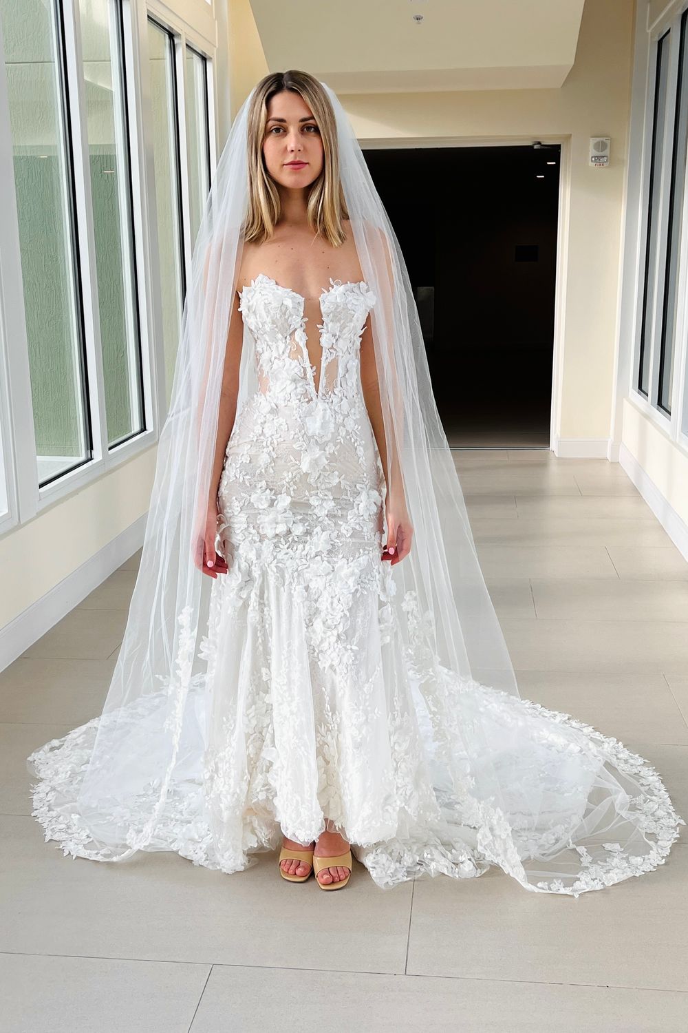 Pnina Tornai 4880PT With Veil 6