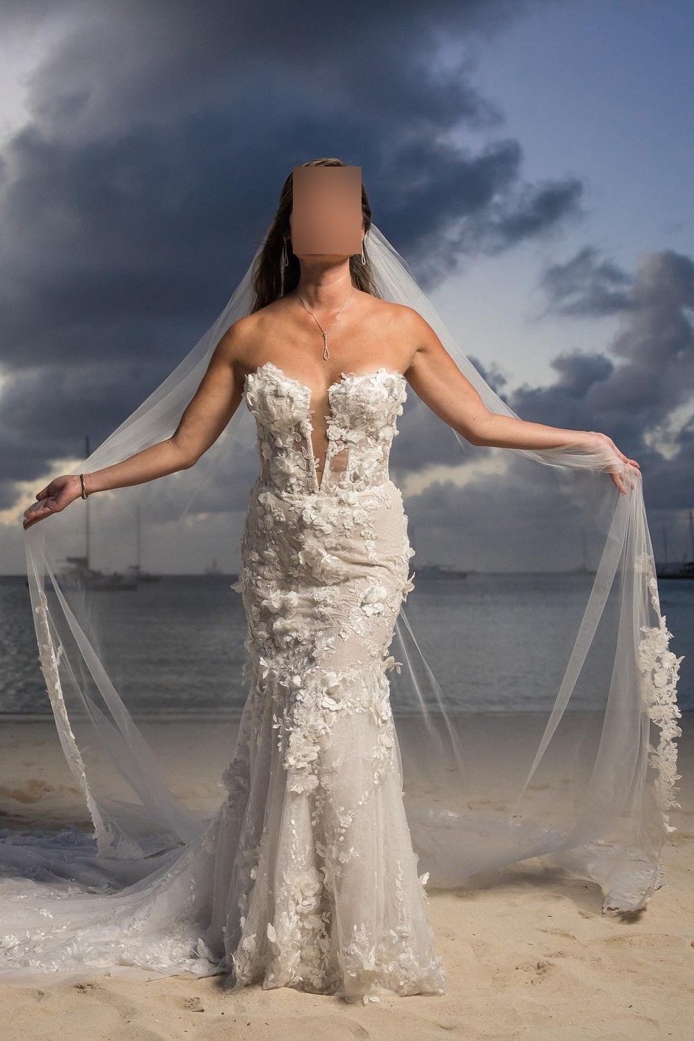 Pnina Tornai 4880PT With Veil 0