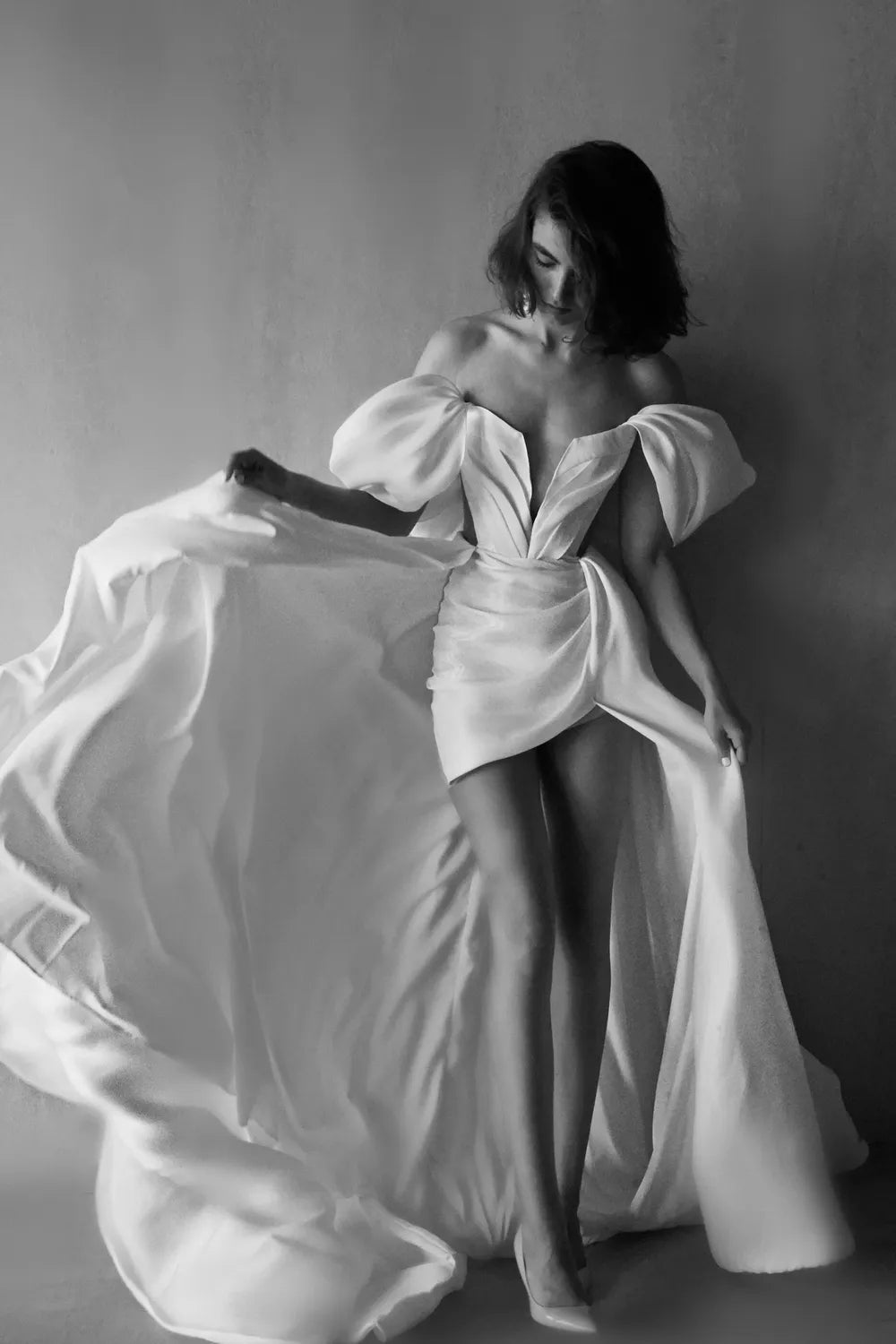 Tal Kedem White Glory with Detachable Skirt 4