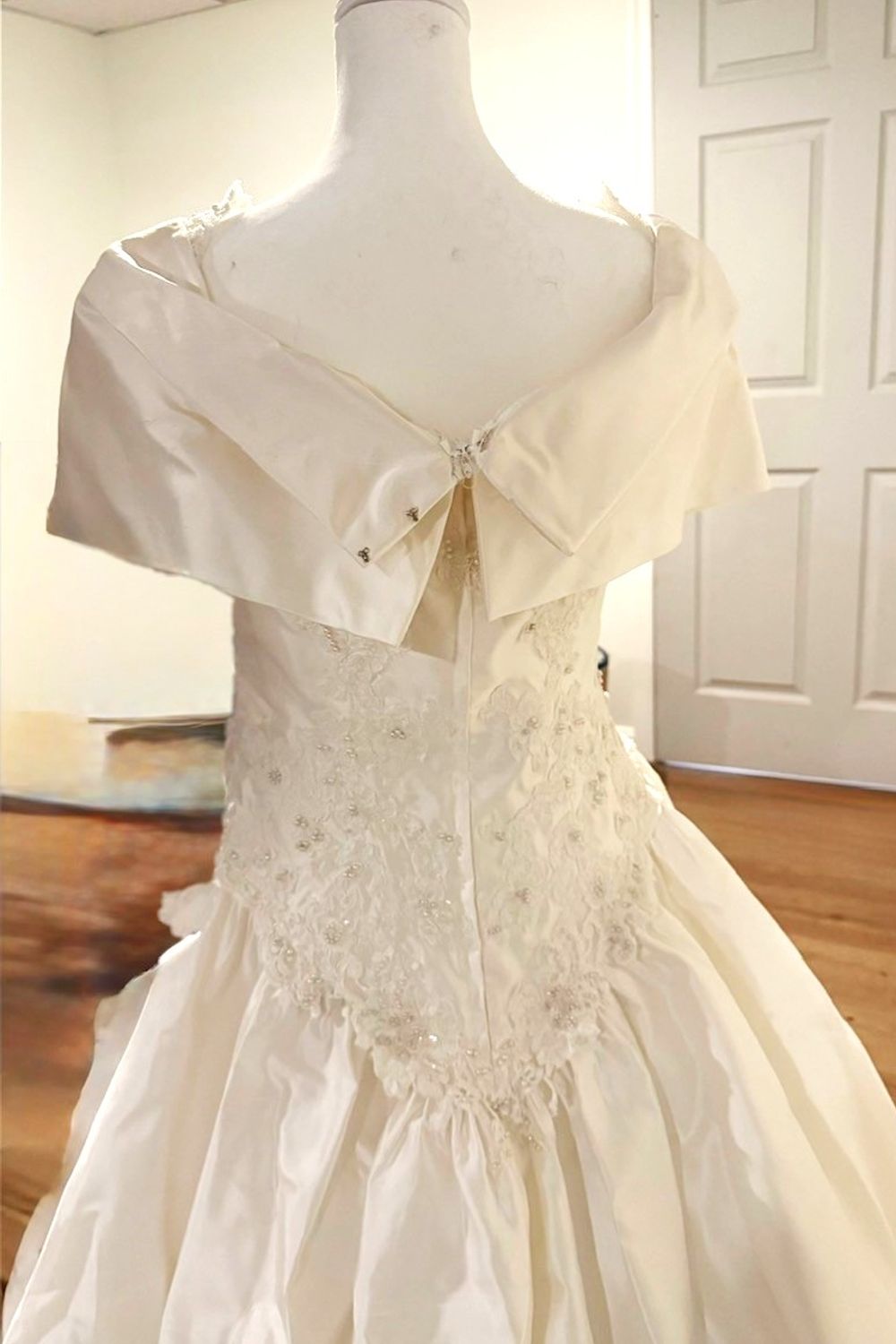 Galina Ballgown Pearl Beaded with Veil 5