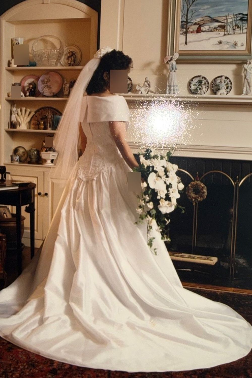 Galina Ballgown Pearl Beaded with Veil 0