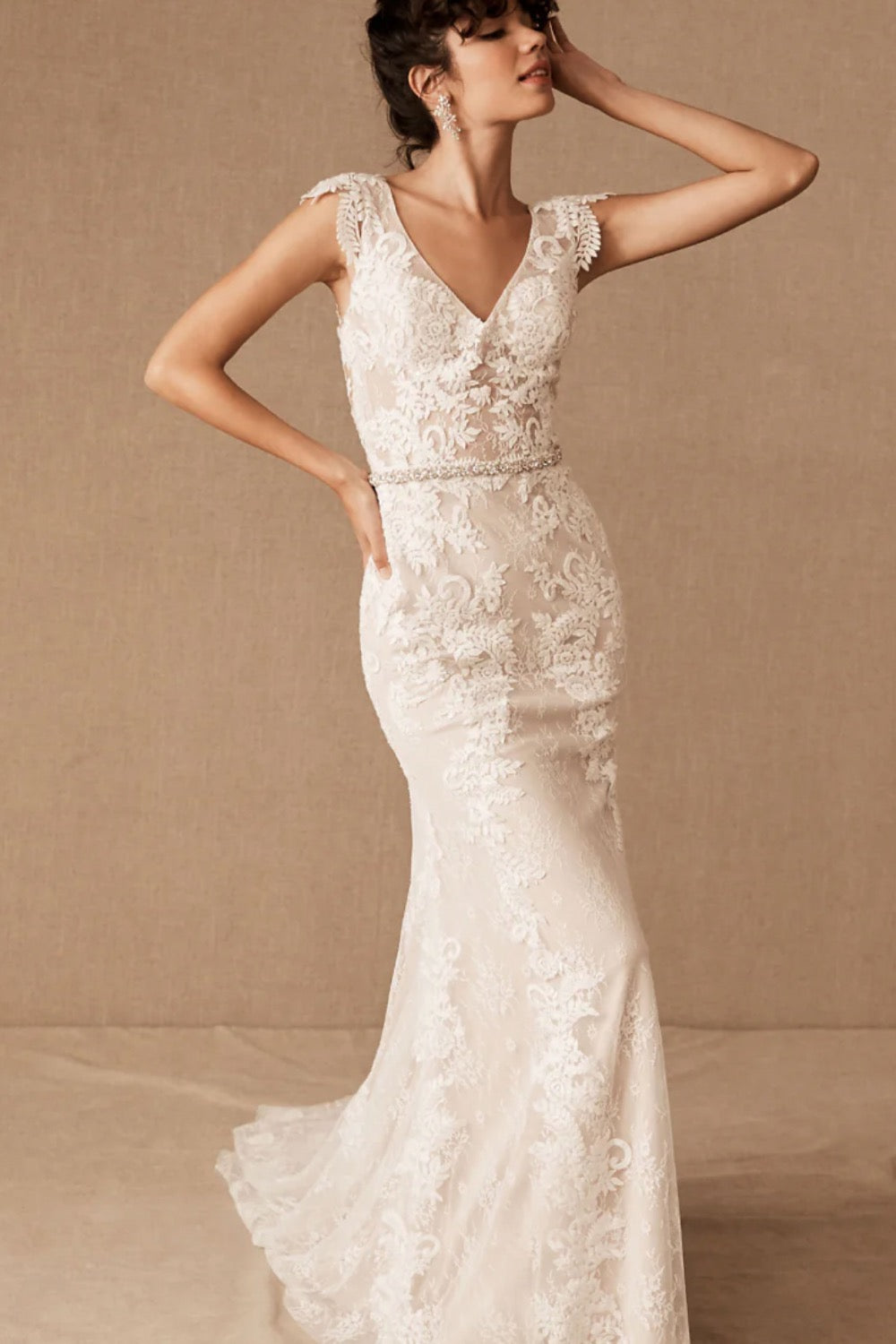 BHLDN White Lace outlets Dress Size 4