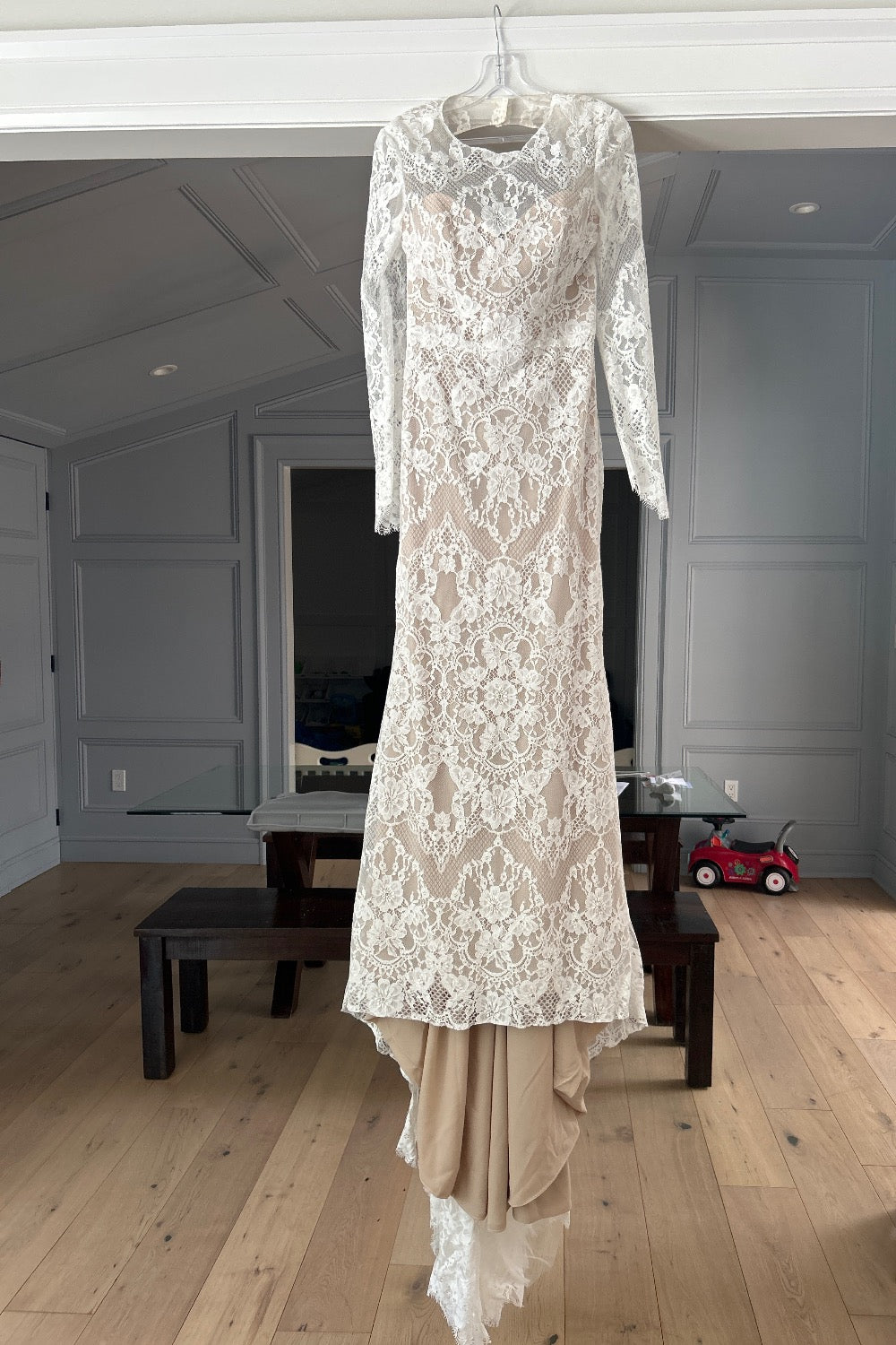 Casablanca-Lace Long Sleeve Dress-0