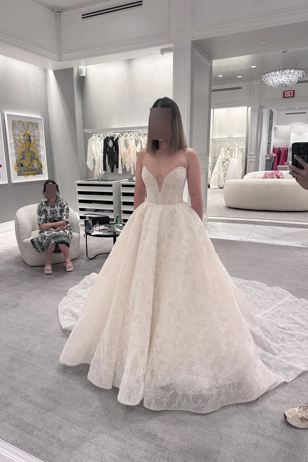 Monique Lhuillier Darling with Helena Lace 0