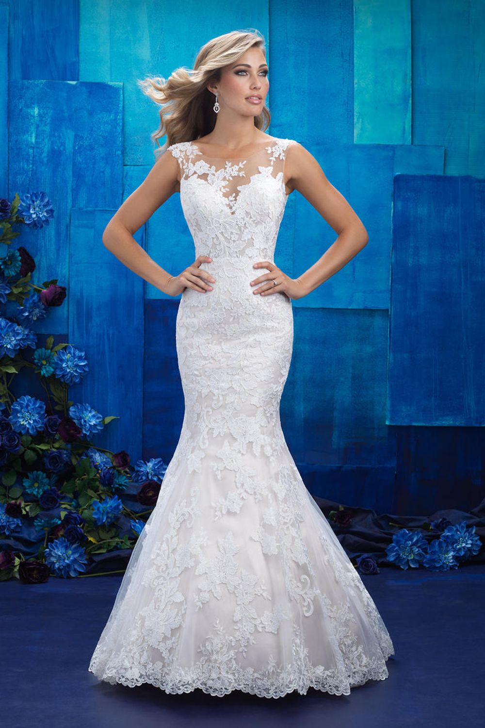 Allure Bridals Floral Sheath - 9955 3