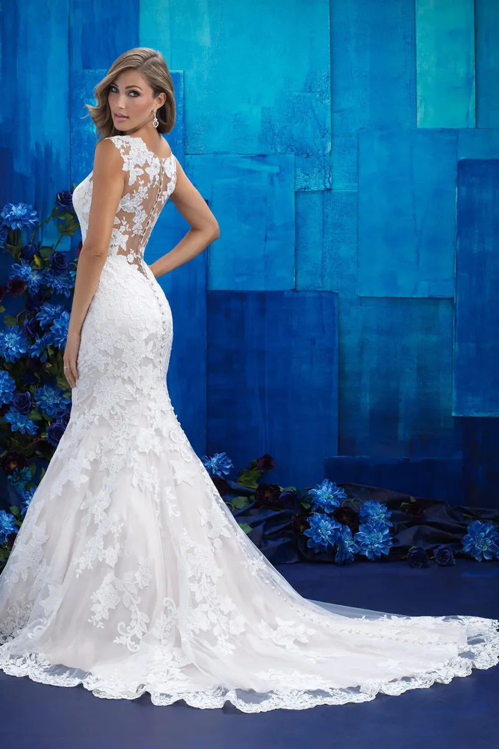 Allure Bridals Floral Sheath - 9955 3