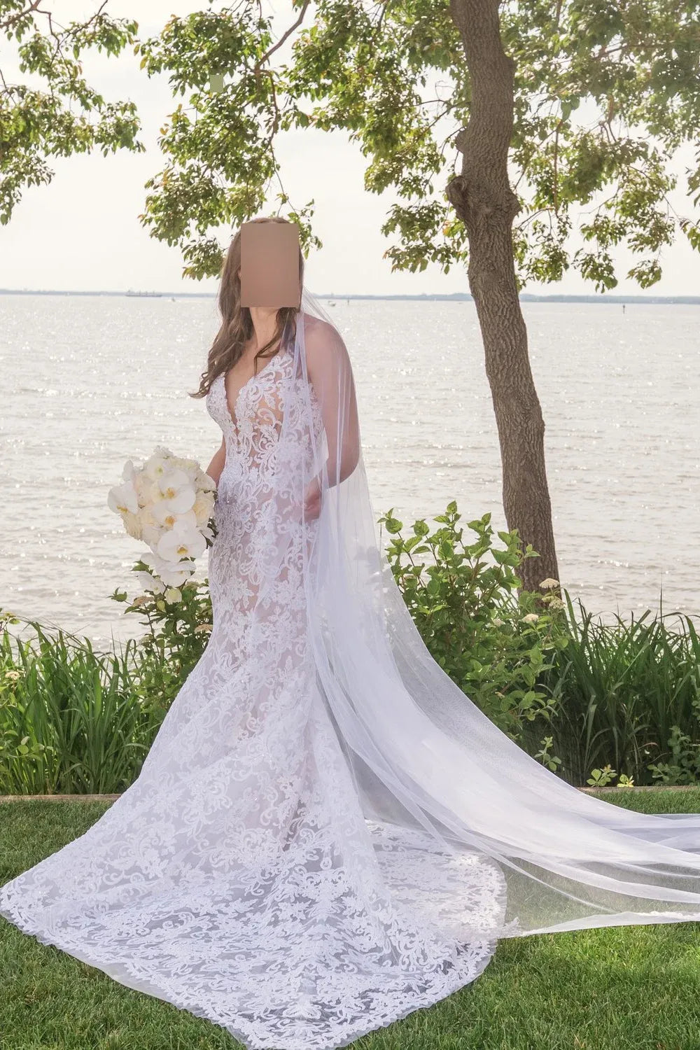 Pnina Tornai Stardust Style 4925 with Pnina Headpiece and Veil 4